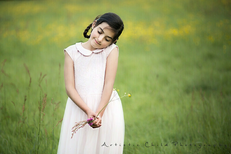 Professional London Children Photographer 6 Professional London Children Photographer | portrait of 7 year old girl with her eyes closed