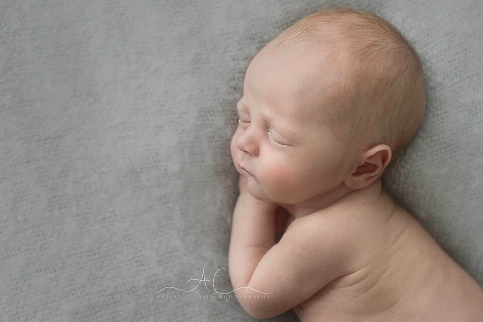 Beautiful London Newborn Images | Bay 4 Beautiful London Newborn Images | profile portrait of newborn baby boy