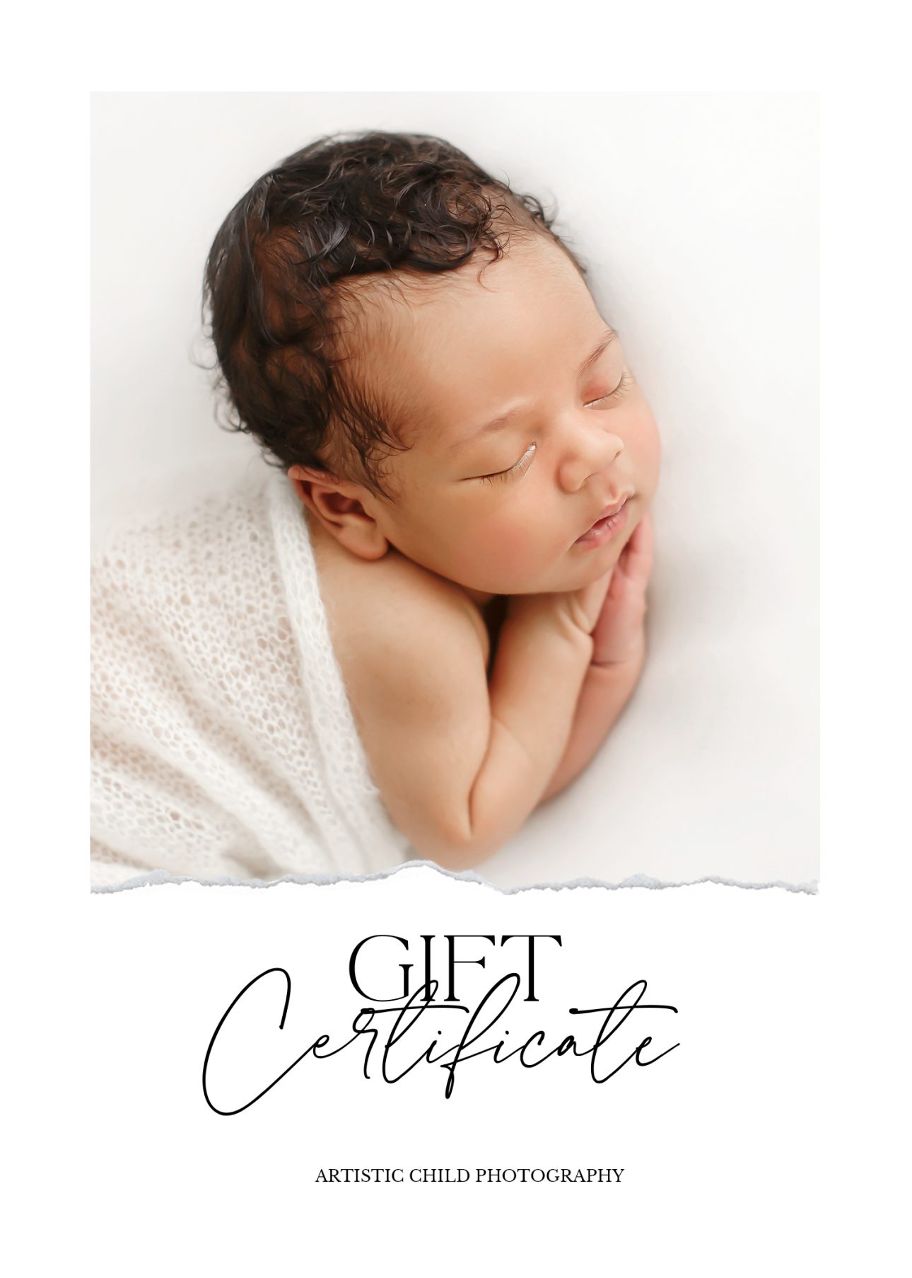 Bromley Newborn Photography Gift Certificate