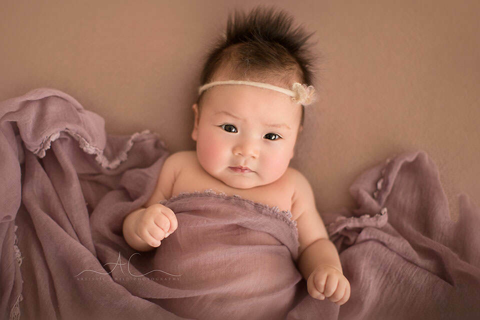 Professional Bromley Baby Images | Eleanor 6 Professional Bromley Baby Images | beautiful portrait of 100 days old baby girl