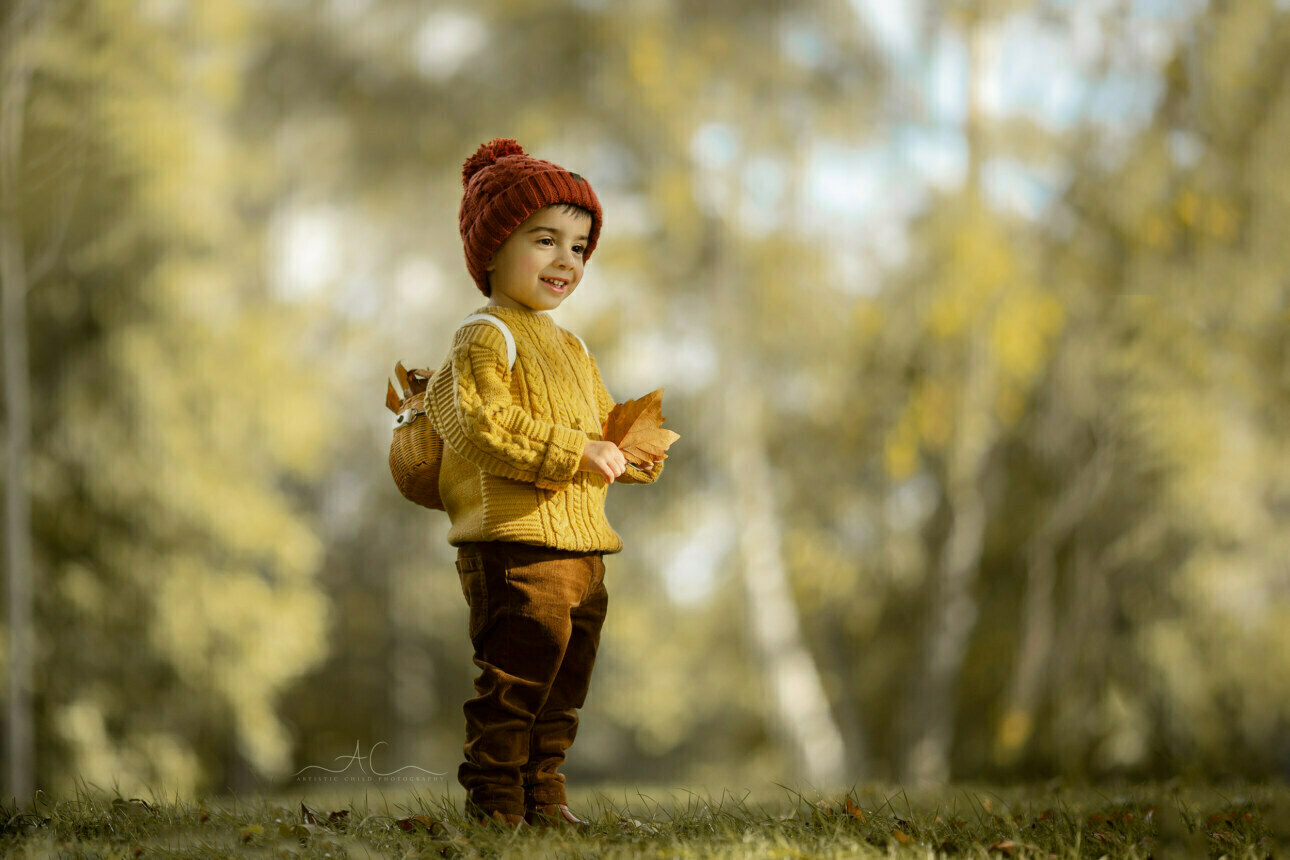 Toddler Boy Autumn Photoshoot London