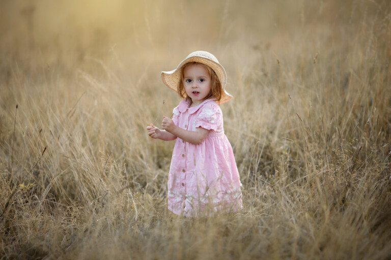Amazing London Summer Toddler Photo Session | Maisie 5 Amazing London Summer Toddler Photo Session | portrait of 18 months old toddler girl wearing a cute straw hat