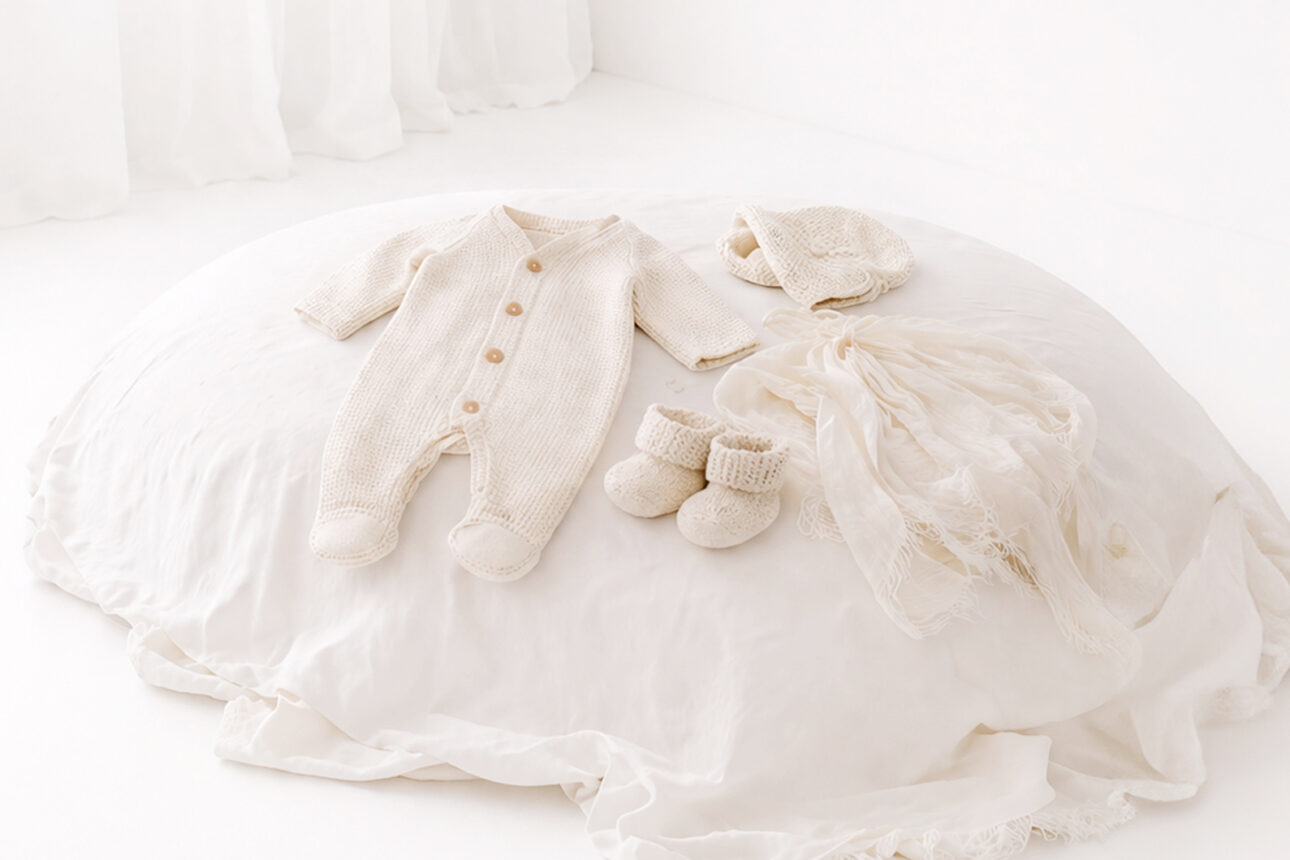 London newborn photography studio | beanbag setup